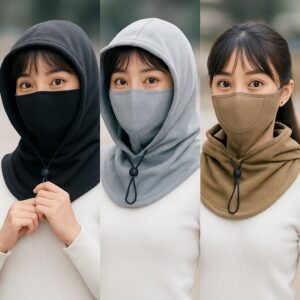 Winter Rider HoodMask – Full Face Fleece Protection for Bikers